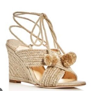 Isa Tapia New In Box Holly Jute Wedge Sandals - Size 37.5